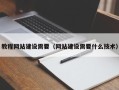 广饶教程网站建设需要（网站建设需要什么技术）